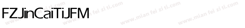 FZJinCaiTiJF Medium字体转换